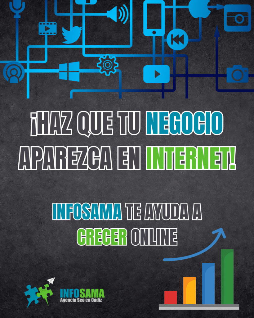 Estrategias para hacer que tu negocio aparezca en Internet con INFOSAMA