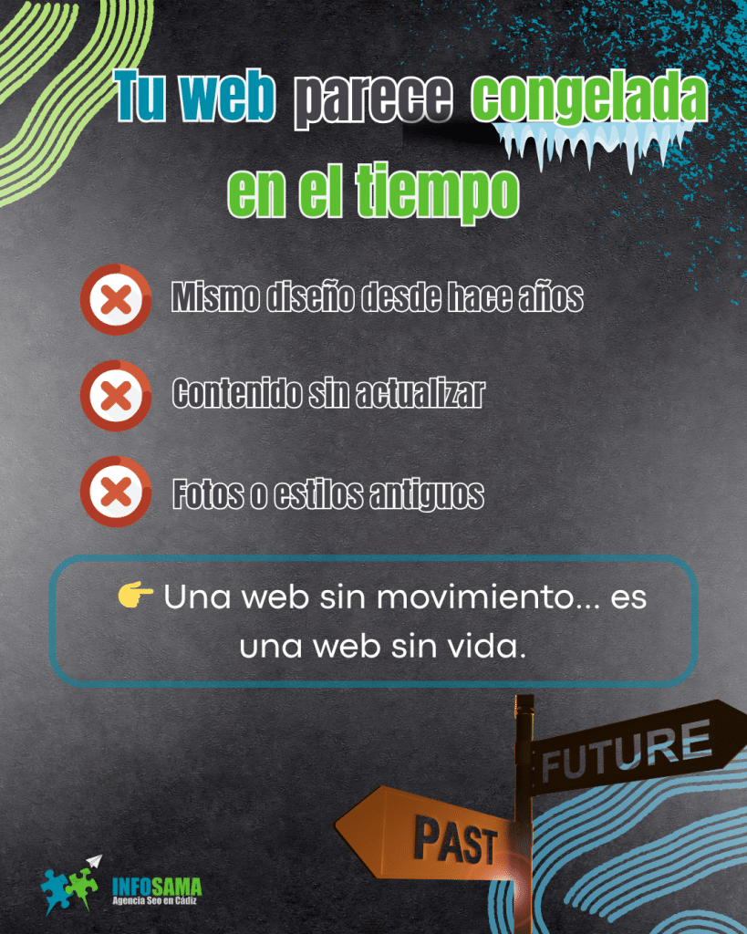 tu web parece congelada en el tiempo