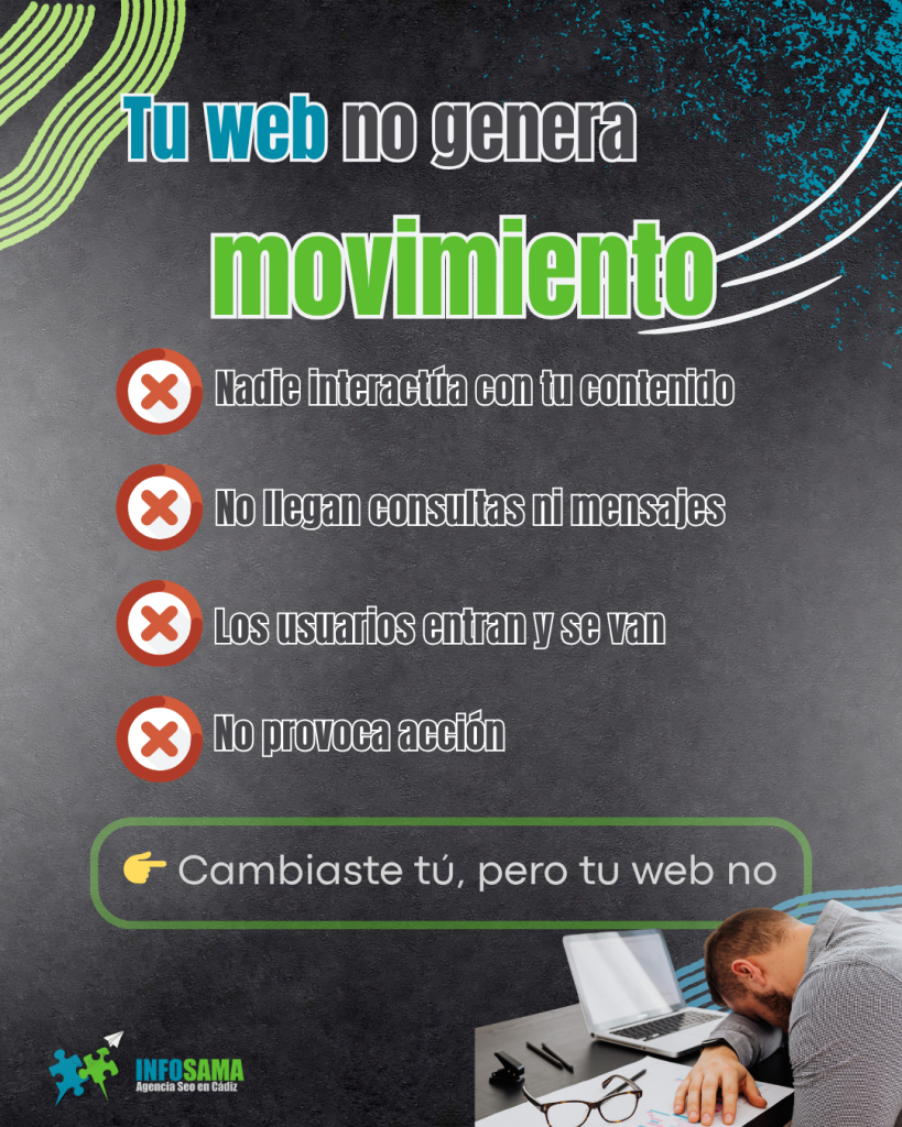 tu web no genera movmiento